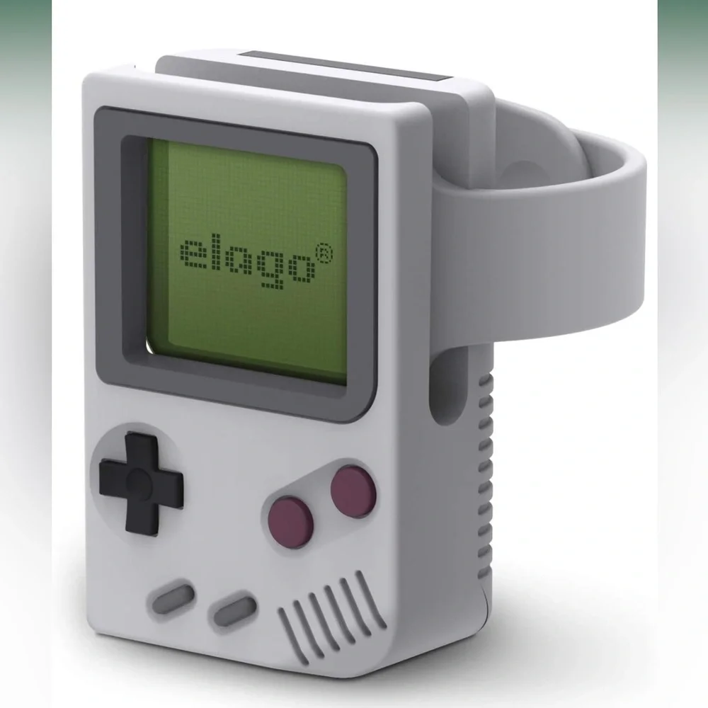 Vintage Nintendo Apple Watch charger stand With Charging cord